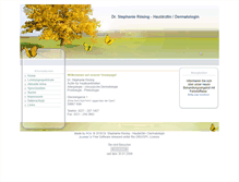 Tablet Screenshot of hautarzt-roesing.de